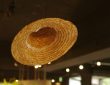 Photo industrial design straw hat pendant lamp