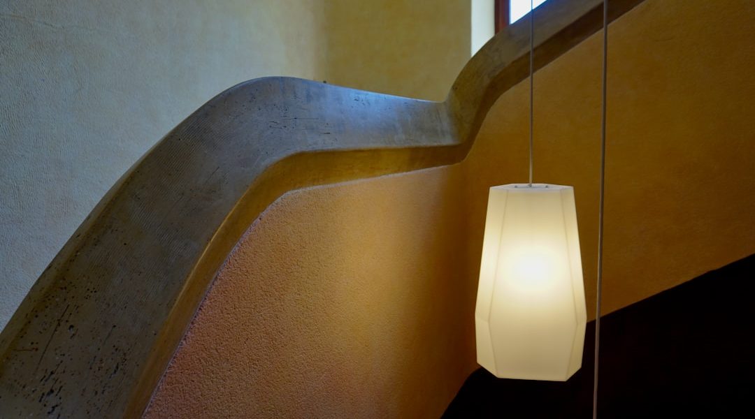 Photo alabaster pendant light