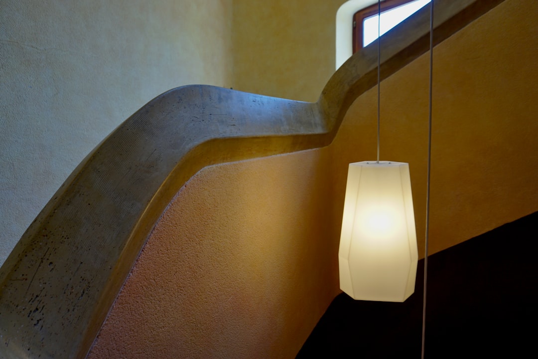 Photo alabaster pendant light