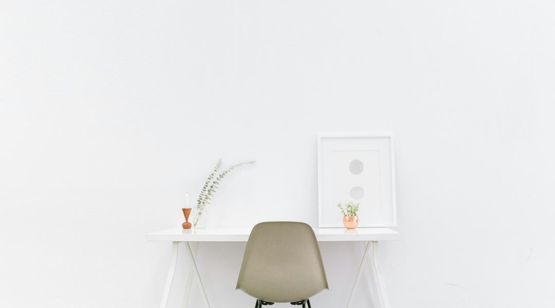 Photo geometric vanity light workspace decor