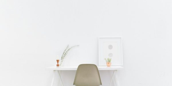 Photo geometric vanity light workspace decor