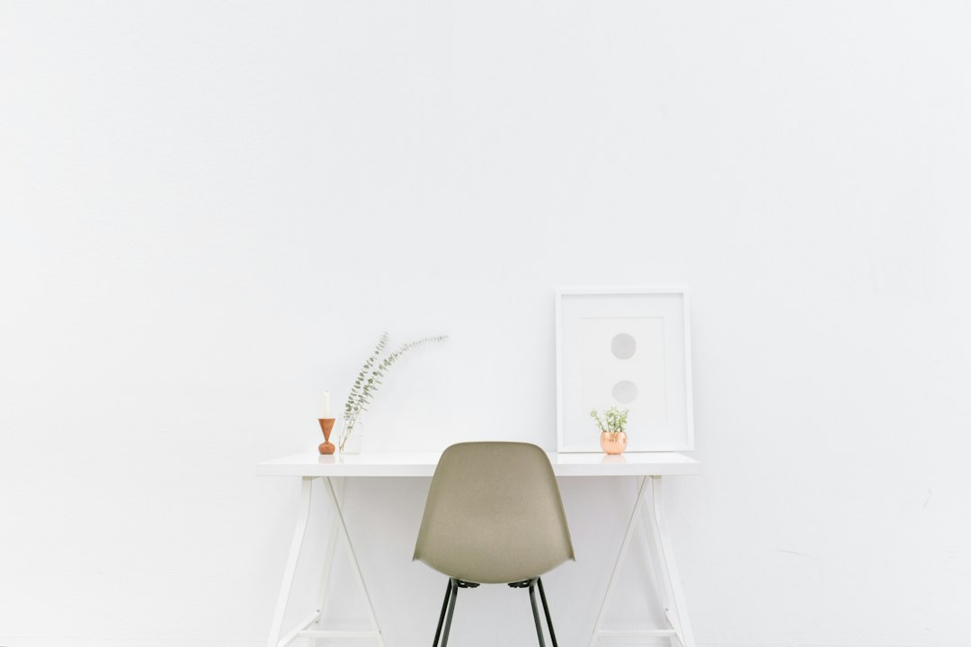 Photo geometric vanity light workspace decor